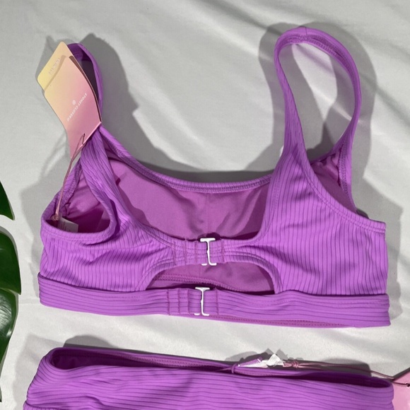 NWT Stoney Clover Lane x Target [ XS ] Bikini Top High Waist Ribbed‎ Bottom - Picture 12 of 14
